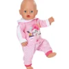 Baby Born nuken pinkki College asu 43cm