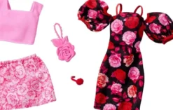 Barbie nuken vaatteet 2in1 - ruusut