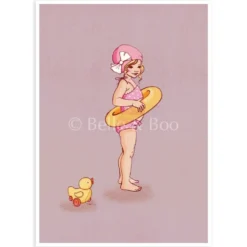 Belle & Boo Mermaid merenneito kortti