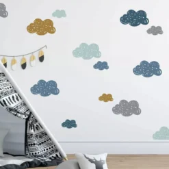 Decochic Pilvenhattarat -seinätarrat, persikka ja minttu
