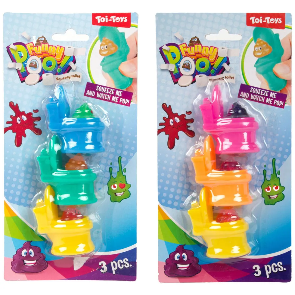 Funny Boo kimalle kakka puristeltava fidget lelu 3kpl - Lajitelma