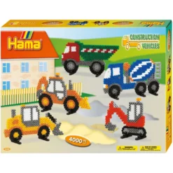 Hama Työkoneet askartelu + Midi-helmet 4000 kpl