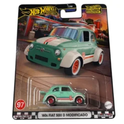 Hot Wheels Premium Boulevard #97 60s Fiat 500 D Modificado
