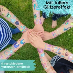 Lasten kimalle tatuointi kuvat 100kpl - Merenneidot