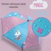 Lasten väriä vaihtava Magic Sateenvarjo - Yksisarvinen