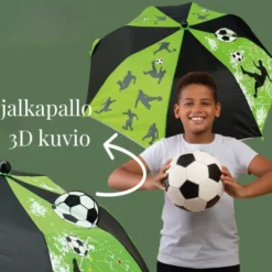 Lasten väriä vaihtava Sateenvarjo - Jalkapallo