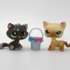 Littlest Petshop seisova Kissa #816 ja Kissan pentu #815