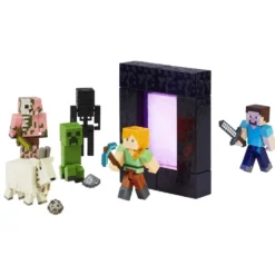 Minecraft Build-A-Portal Steve -figuuri