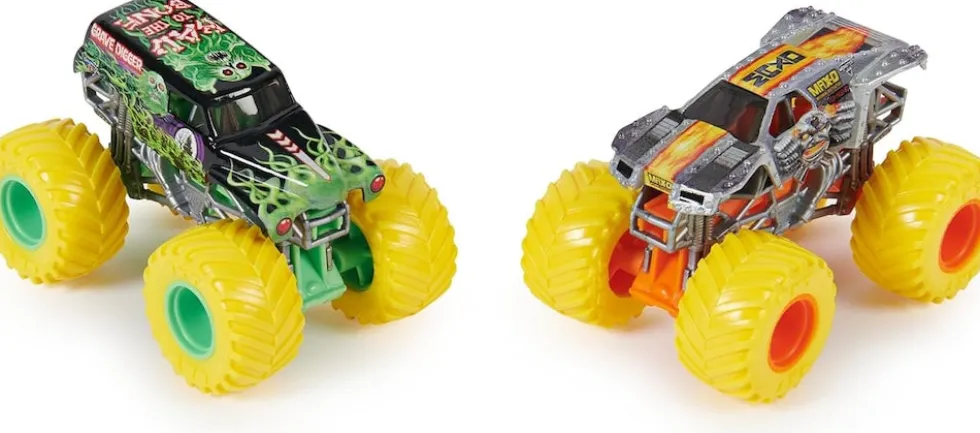 Monster Jam Grave Digger vs Max-D autot 2kpl