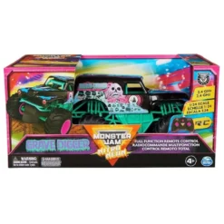 Monster Jam RC Neon Grave Digger kauko-ohjattava Auto