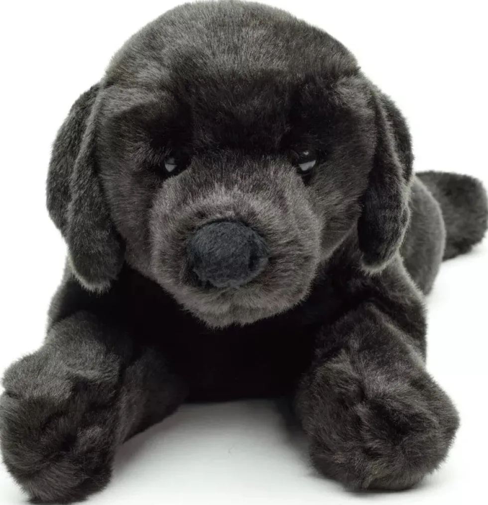 Musta Labradorinnoutaja pehmolelu 40cm