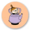 Muumi Pikku Myy teepannussa - magneetti