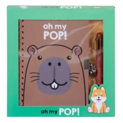Oh My Pop! Capybara päiväkirja ja kynä lahjapakkaus