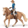 Papo 51566 Cowgirl Lännenratsastaja ja hevonen
