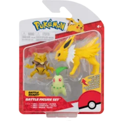Pokemon Battle figuuri 3-Pack - Abra + Chikorita + Jolteon