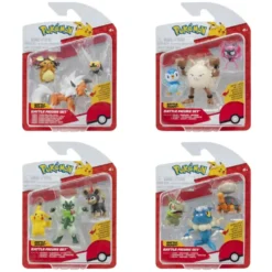 Pokemon Battle figuuri 3-Pack - Piplup, Primeape, Impidimp