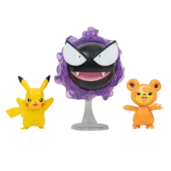 Pokemon Battle figuuri 3-Pack - Pikachu + Teddiursa + Gastly