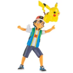 Pokemon Pikachu ja Ash pokemon kouluttaja Battle figuuri