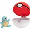 Pokemon Squirtle figuuri ja Clip'n' Go - poke pallo.