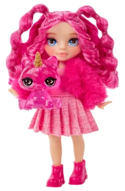 Rainbow High Littles Magenta Monroe -nukke ja yksisarvinen