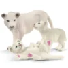 Schleich 42505 valkoinen Leijona emo ja pennut