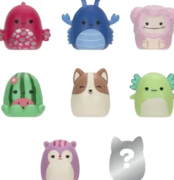 Squish-a-longs 2,5cm hahmo 8kpl pakkaus