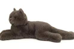 Teddy Hermann harmaa Kissa pehmolelu 36cm
